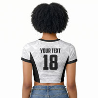 Custom Egypt Football Raglan Cropped T shirt 2026 Glory Run White Edition