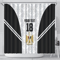 Custom Egypt Football Shower Curtain 2026 Glory Run White Edition
