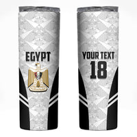 Custom Egypt Football Skinny Tumbler 2026 Glory Run White Edition