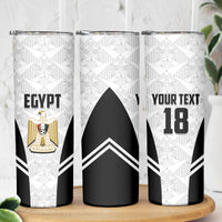 Custom Egypt Football Skinny Tumbler 2026 Glory Run White Edition