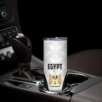 Custom Egypt Football Skinny Tumbler 2026 Glory Run White Edition