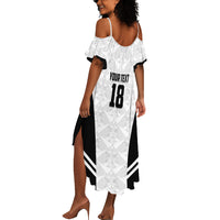 Custom Egypt Football Summer Maxi Dress 2026 Glory Run White Edition