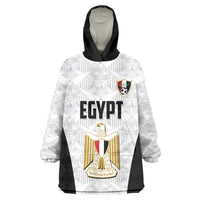 Custom Egypt Football Wearable Blanket Hoodie 2026 Glory Run White Edition