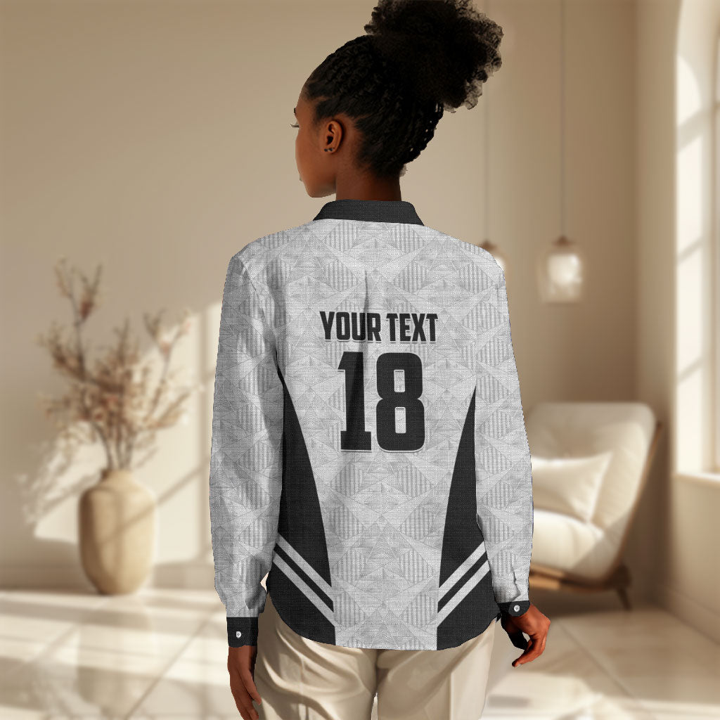 Custom Egypt Football Women Casual Shirt 2026 Glory Run White Edition