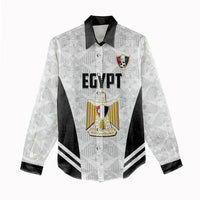 Custom Egypt Football Women Casual Shirt 2026 Glory Run White Edition