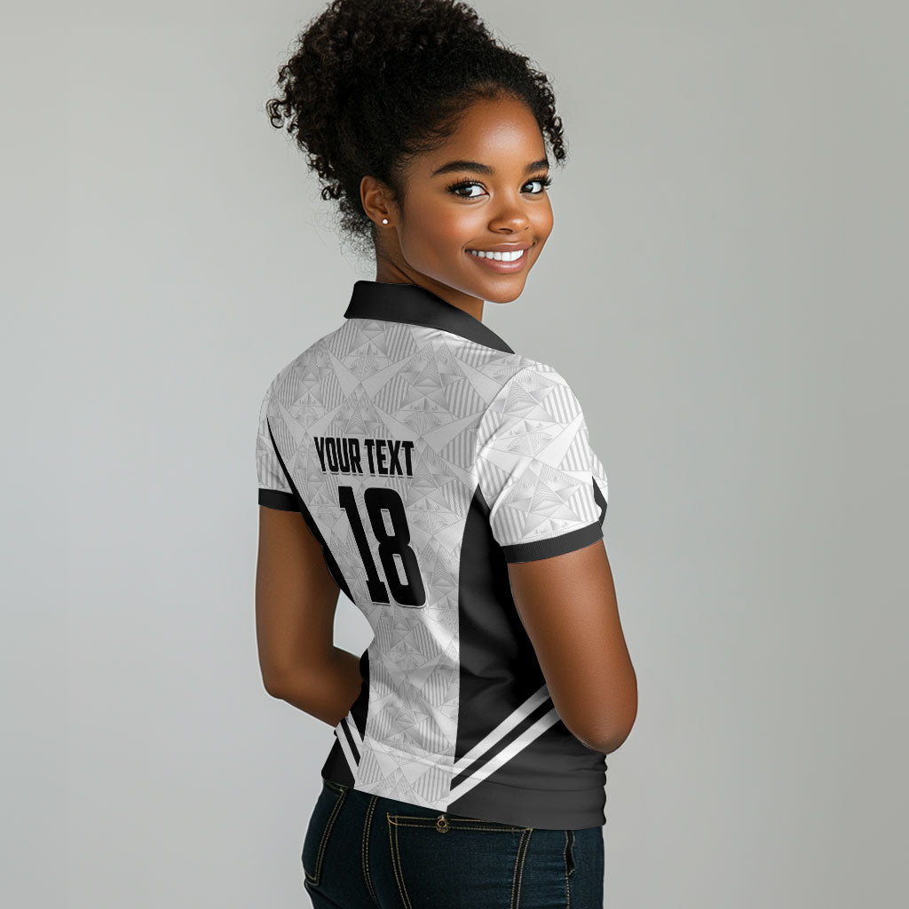 Custom Egypt Football Women Polo Shirt 2026 Glory Run White Edition