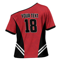 Custom Egypt Football Cross Shoulder Shirt 2026 Glory Run Red Edition