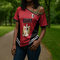 Custom Egypt Football Cross Shoulder Shirt 2026 Glory Run Red Edition