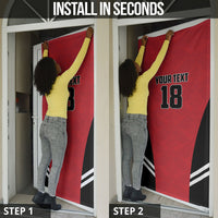 Custom Egypt Football Door Cover 2026 Glory Run Red Edition