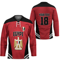 Custom Egypt Football Hockey Jersey 2026 Glory Run Red Edition