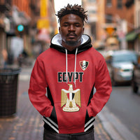 Custom Egypt Football Hoodie 2026 Glory Run Red Edition
