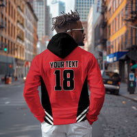 Custom Egypt Football Hoodie 2026 Glory Run Red Edition