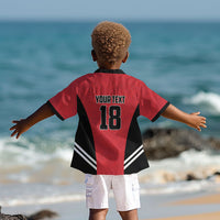 Custom Egypt Football Kid Hawaiian Shirt 2026 Glory Run Red Edition