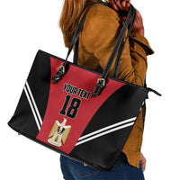Custom Egypt Football Leather Tote Bag 2026 Glory Run Red Edition