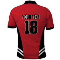 Custom Egypt Football Polo Shirt 2026 Glory Run Red Edition
