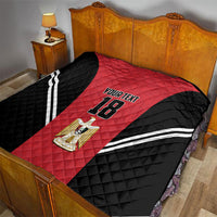 Custom Egypt Football Quilt 2026 Glory Run Red Edition