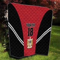 Custom Egypt Football Quilt 2026 Glory Run Red Edition