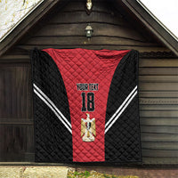 Custom Egypt Football Quilt 2026 Glory Run Red Edition