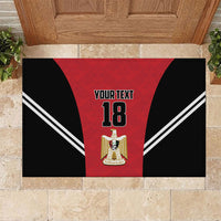 Custom Egypt Football Rubber Doormat 2026 Glory Run Red Edition