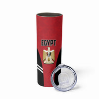 Custom Egypt Football Skinny Tumbler 2026 Glory Run Red Edition