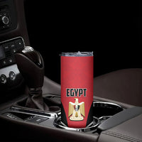 Custom Egypt Football Skinny Tumbler 2026 Glory Run Red Edition