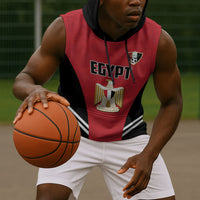 Custom Egypt Football Sleeveless Hoodie 2026 Glory Run Red Edition