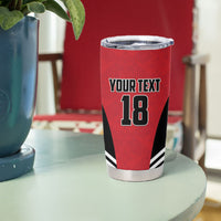 Custom Egypt Football Tumbler Cup 2026 Glory Run Red Edition