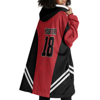 Custom Egypt Football Wearable Blanket Hoodie 2026 Glory Run Red Edition