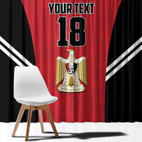 Custom Egypt Football Window Curtain 2026 Glory Run Red Edition