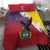 Colombia Coat Of Arms Bedding Set With Flag Style And Folk Pattern - Wonder Print Shop