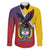 Colombia Coat Of Arms Family Matching Off Shoulder Maxi Dress and Hawaiian Shirt With Flag Style And Folk Pattern - Wonder Print Shop