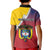 Colombia Coat Of Arms Kid Polo Shirt With Flag Style And Folk Pattern - Wonder Print Shop