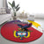 Colombia Coat Of Arms Round Carpet With Flag Style And Fork Partern