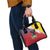 Colombia Coat Of Arms Shoulder Handbag With Flag Style And Fork Partern
