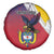 Colombia Coat Of Arms Spare Tire Cover With Flag Style And Folk Pattern - Wonder Print Shop