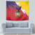 Colombia Coat Of Arms Tapestry With Flag Style And Folk Pattern - Wonder Print Shop