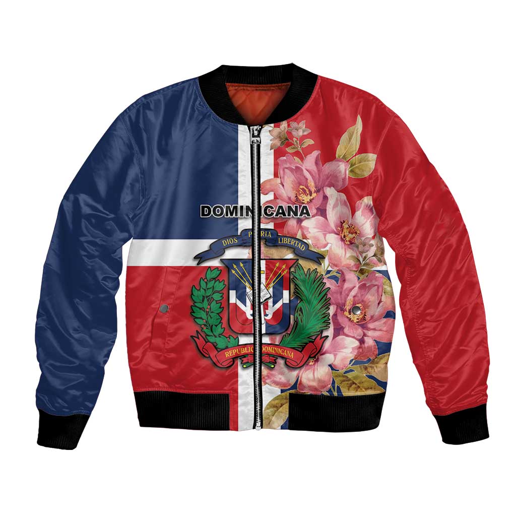 Personalized Dominican Republic Bayahbe Rose Bomber Jacket - Wonder Print Shop