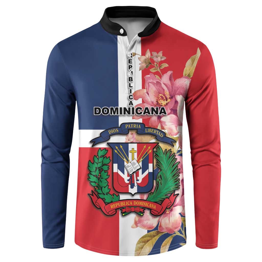 Personalized Dominican Republic Bayahbe Rose Button Sweatshirt - Wonder Print Shop