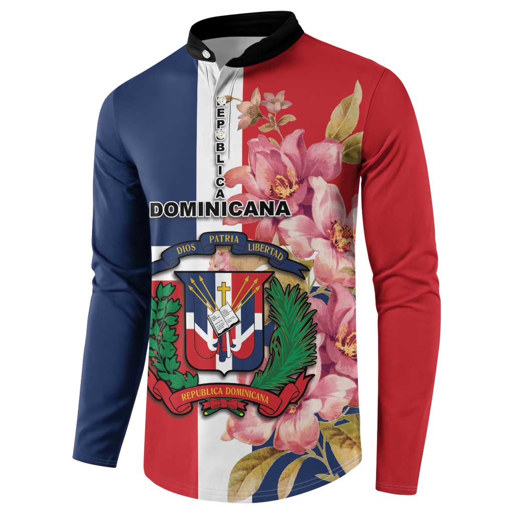 Personalized Dominican Republic Bayahbe Rose Button Sweatshirt - Wonder Print Shop