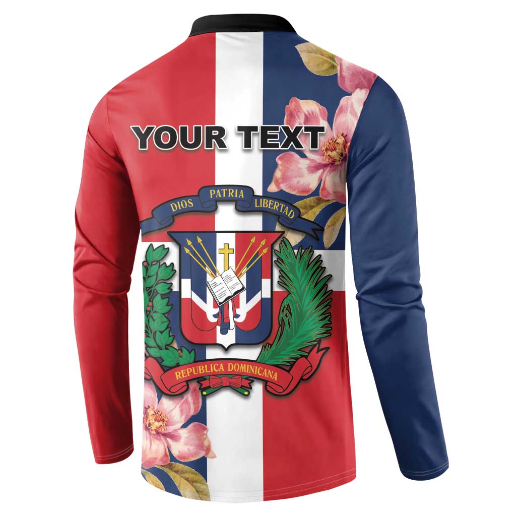 Personalized Dominican Republic Bayahbe Rose Button Sweatshirt - Wonder Print Shop