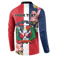 Personalized Dominican Republic Bayahbe Rose Button Sweatshirt - Wonder Print Shop