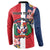 Personalized Dominican Republic Bayahbe Rose Button Sweatshirt - Wonder Print Shop