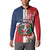 Personalized Dominican Republic Bayahbe Rose Button Sweatshirt - Wonder Print Shop