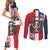 Personalized Dominican Republic Bayahbe Rose Couples Matching Short Sleeve Bodycon Dress and Long Sleeve Button Shirt - Wonder Print Shop