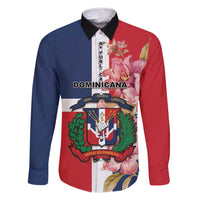 Personalized Dominican Republic Bayahbe Rose Family Matching Long Sleeve Bodycon Dress and Hawaiian Shirt - Wonder Print Shop