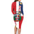 Personalized Dominican Republic Bayahbe Rose Family Matching Long Sleeve Bodycon Dress and Hawaiian Shirt - Wonder Print Shop