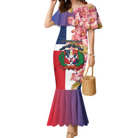 Personalized Dominican Republic Bayahbe Rose Family Matching Mermaid Dress and Hawaiian Shirt - Wonder Print Shop