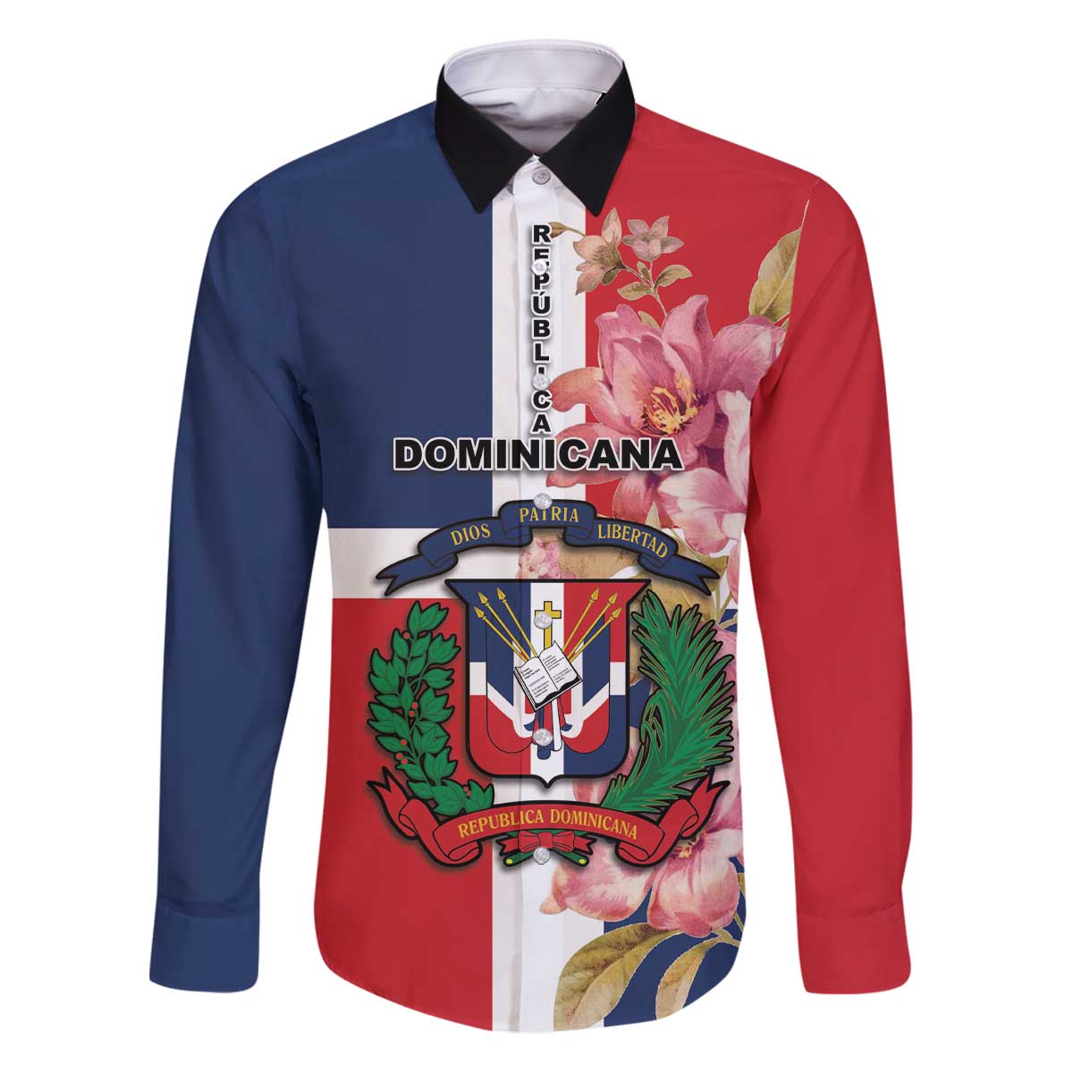 Personalized Dominican Republic Bayahbe Rose Family Matching Puletasi and Hawaiian Shirt - Wonder Print Shop