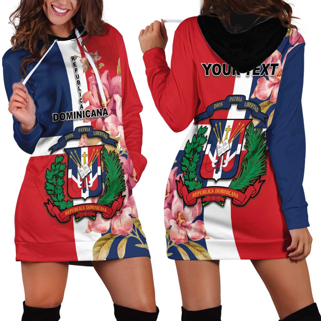 Personalized Dominican Republic Bayahbe Rose Hoodie Dress - Wonder Print Shop