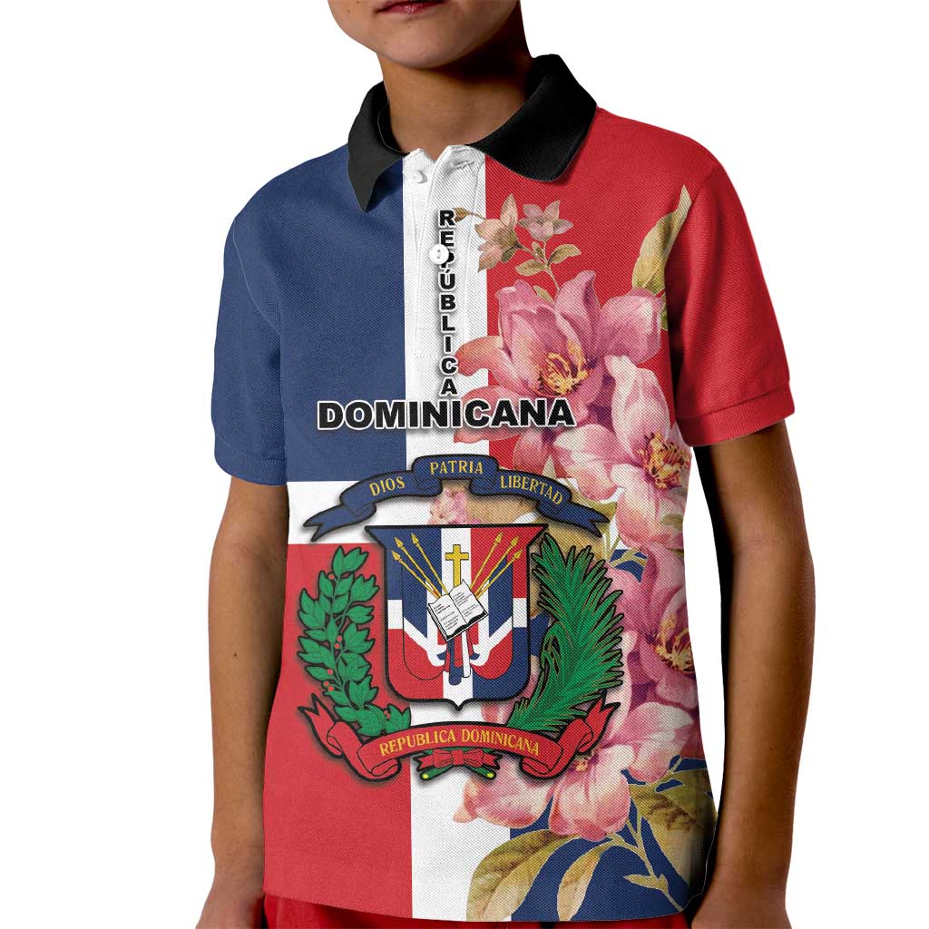 Personalized Dominican Republic Bayahbe Rose Kid Polo Shirt - Wonder Print Shop